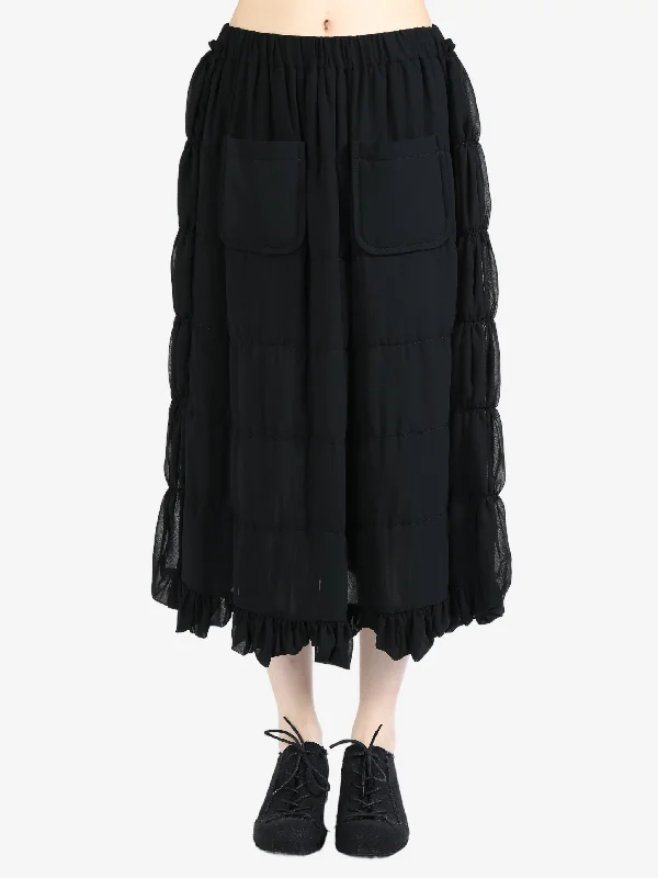 TAO COMME DES GARCONS - Women Pocket Long Skirt modal blend skirt