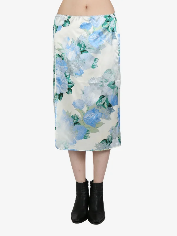 MERYLL ROGGE - Womens Knee Length Slip Skirt w/ Piping summer skirt style