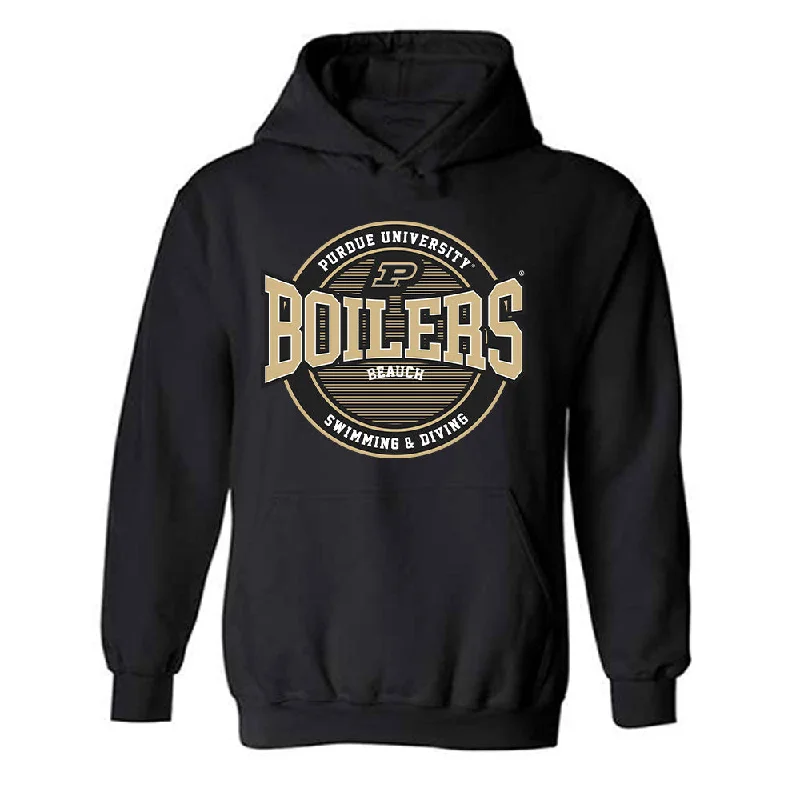 Purdue - NCAA Women's Swimming & Diving : Brooklyn Beauch - Classic Fashion Shersey Hooded Sweatshirt Hoodie with Reflective Safety Nightwear Purdue - NCAA Women's Swimming & Diving : Brooklyn Beauch - Classic Fashion Shersey Hooded Sweatshirt Hoodie with Reflective Safety Nightwear