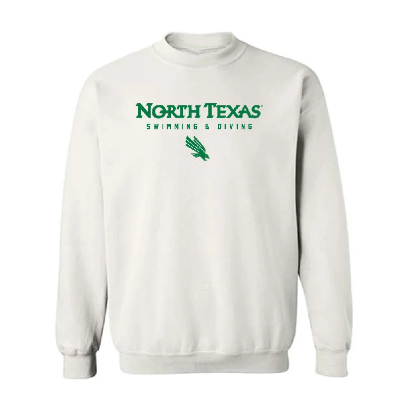 North Texas - NCAA Women's Swimming & Diving : Noelle Marsh - Classic Shersey Crewneck Sweatshirt Hoodie with Hem Frayed Vintage Worn
