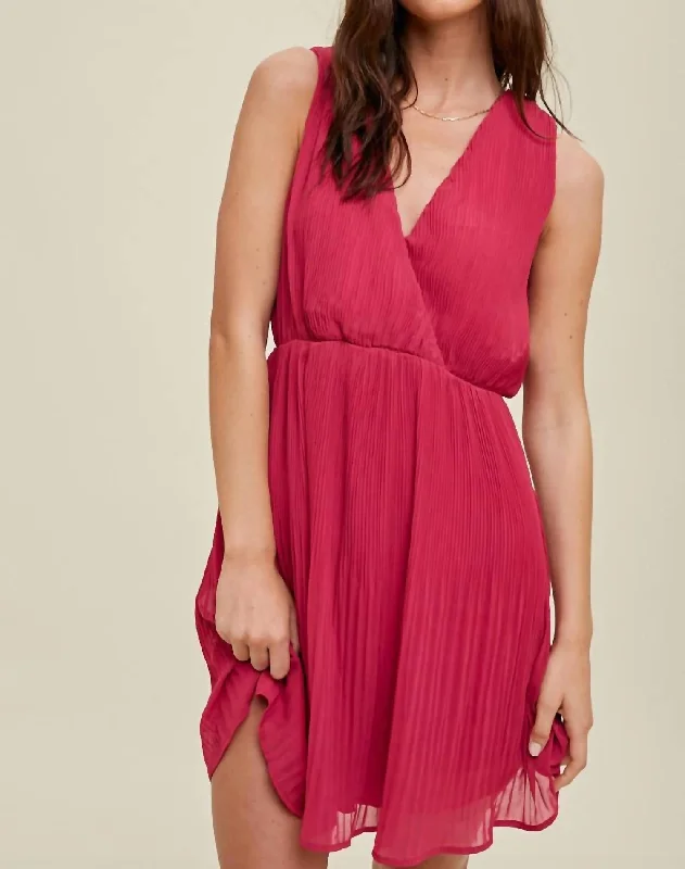 Haylea Dress In Magenta