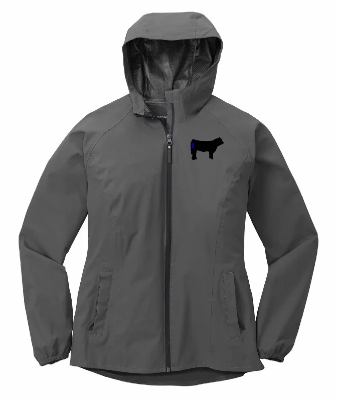 Ladies Branded Cow Essential Rain Jacket Satin Jacket Silk Jacket Chiffon Jacket