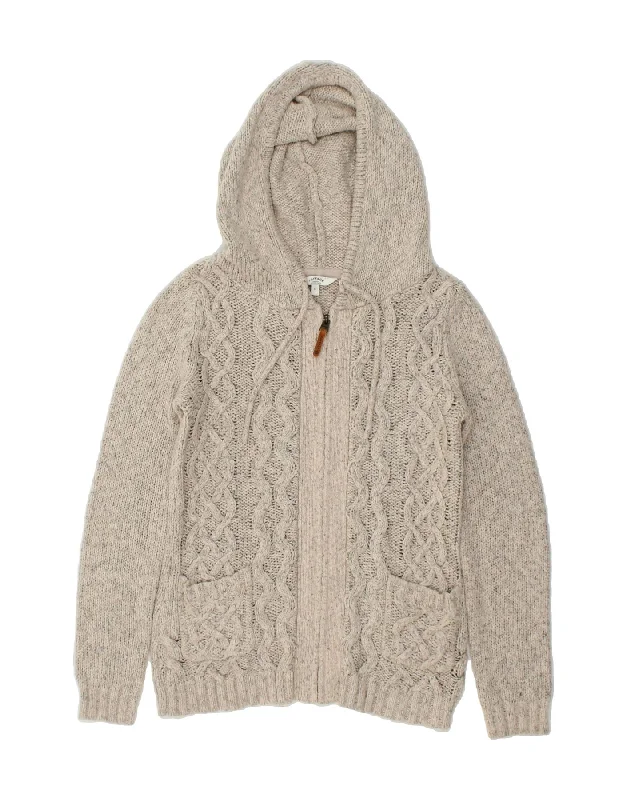 FAT FACE Womens Cardigan Sweater US 8 Medium Beige Acrylic Knit Fabric Woven Fabric Fleece Fabric FAT FACE Womens Cardigan Sweater US 8 Medium Beige Acrylic Knit Fabric Woven Fabric Fleece Fabric
