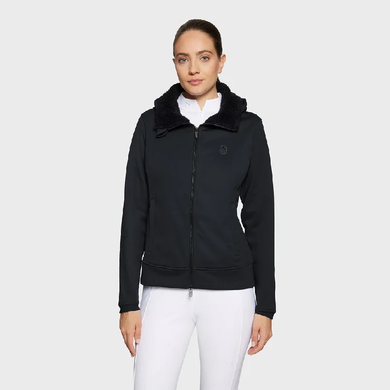 Samshield Ladies Softshell Jacket Rachel Black Cardigan Sweater Pullover