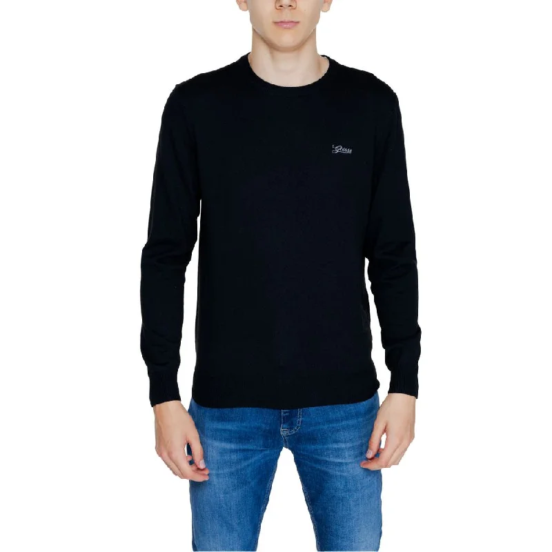 Black Polyamide Sweater Zippered Buttoned Snapped
