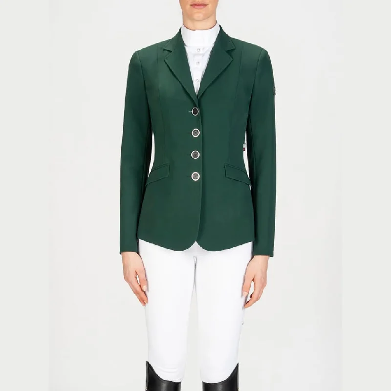 Equiline Ladies Competition Jacket Gait Green Trench Coat Raincoat Waterproof Jacket