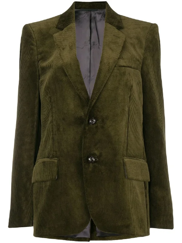 corduroy fitted blazer High-End Women's Suit