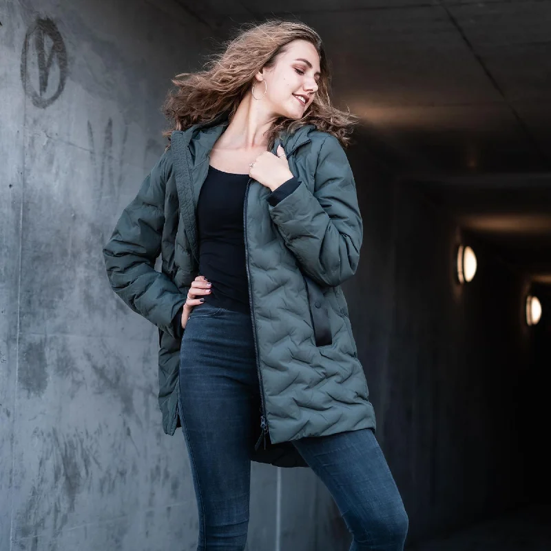 Mellow Lang Parkas Belted Stylish Parka Jacket
