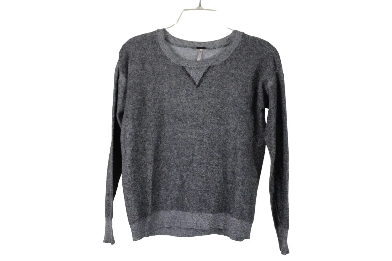 Poof! Gray Sweater | S Boxy Sweater Fitted Sweater A-Line