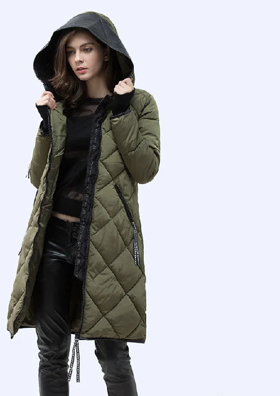Jacket Women Slim PU Leather Hooded Thick Down Cotton Coat Casual Warm Parka Plus Size XXXL WY14 Waterproof Hiking Parka Coat
