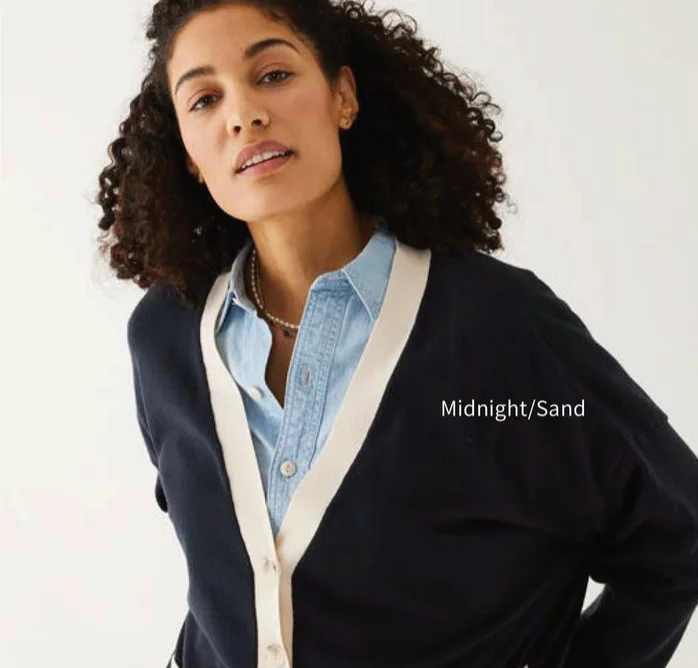 D MerSea Anywear Cardigan Slim Fit Regular Fit Oversized