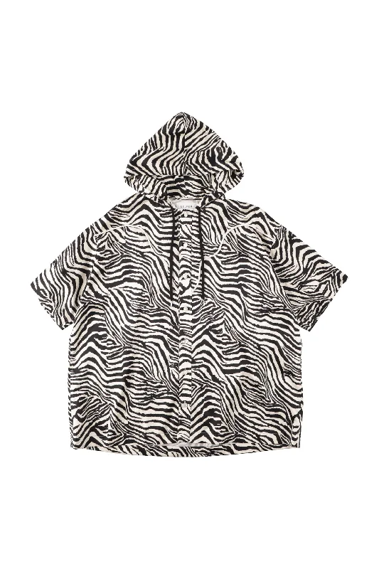 BELPER  ZEBRA PARKA Elegant Tailored Parka Jacket