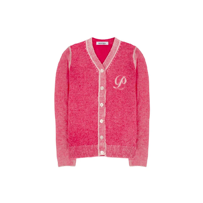 Pure Cashmere 100 Luna Cardigan Pink Stretchy Elastic Breathable