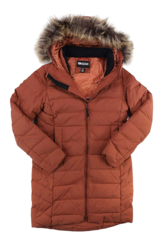 Outdoor Research Women's Coze Faux Fur Parka Softshell Hooded Parka Coat