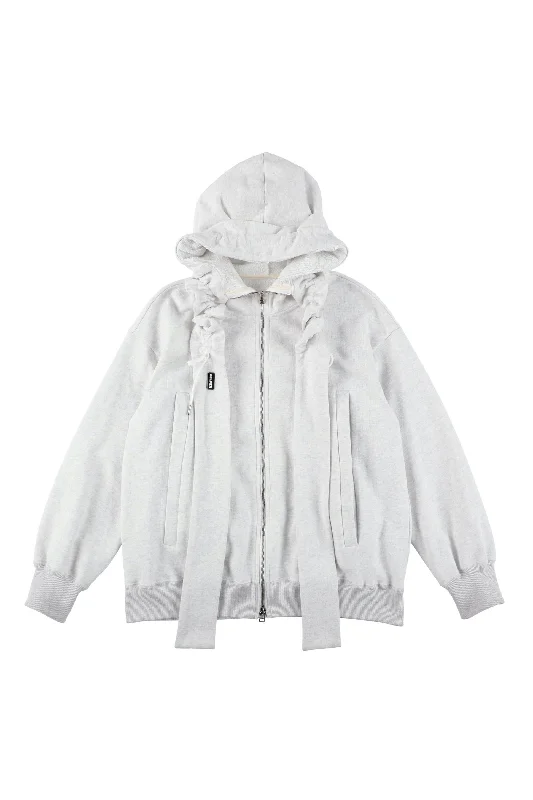 BELPER  PARKA(WHITE) Quilted Insulated Parka Coat