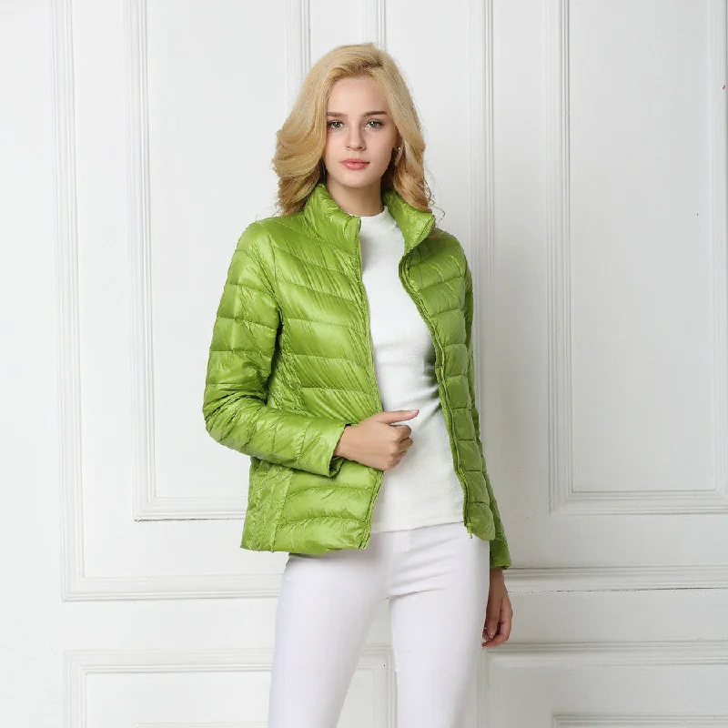 Duck Down Jacket Women Light Coat Female Warm Parkas for Women's Outwear 90% White Duck Down High Lightweight Travel Parka Coat
