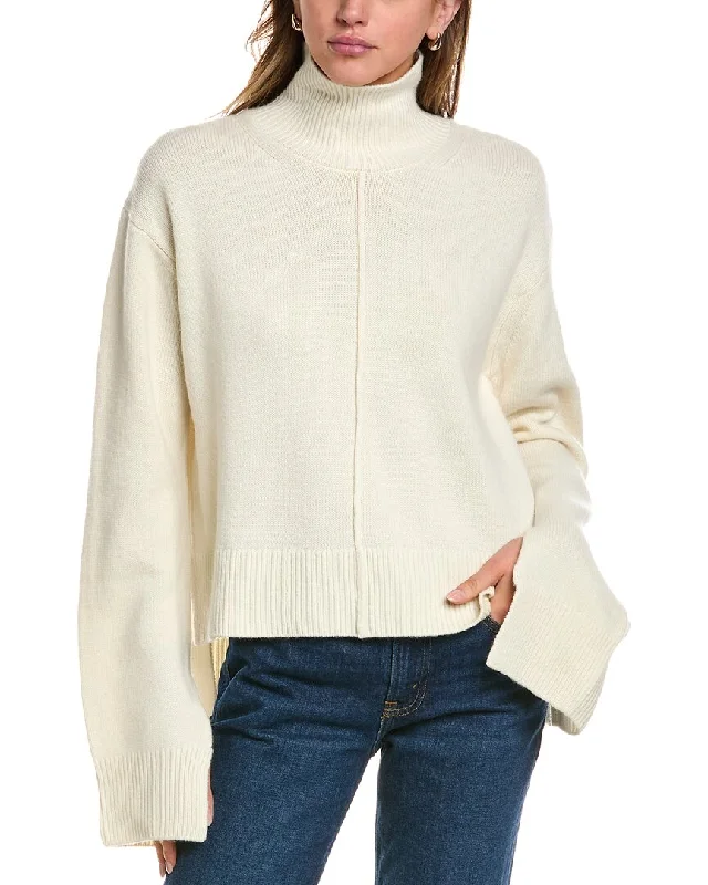 Femme Society Wool & Cashmere-Blend Cardigan Notch Collar Peter Pan Collar Cowl Neck Femme Society Wool & Cashmere-Blend Cardigan Notch Collar Peter Pan Collar Cowl Neck