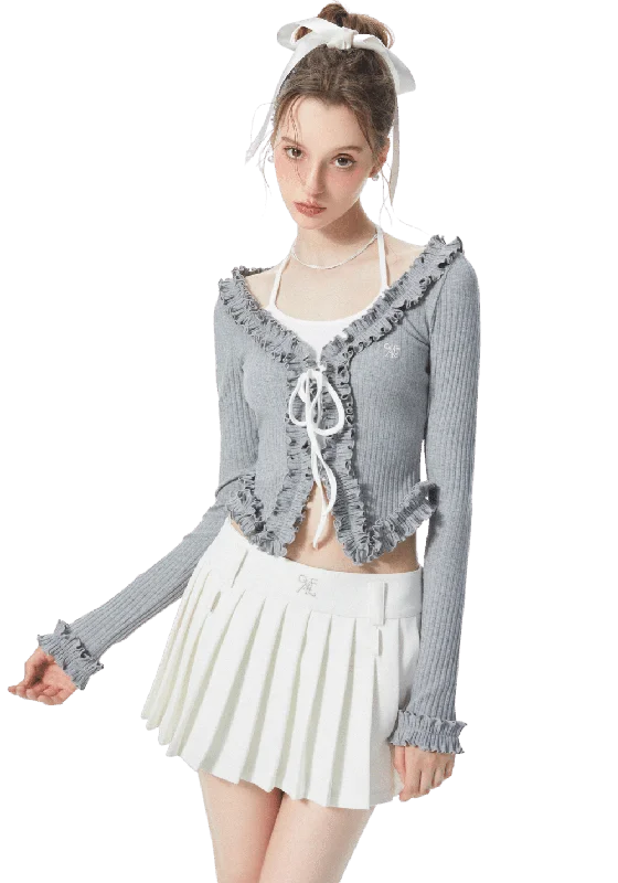 Off Shoulder Knitted Cardigan Boat Neck Shawl Collar Notched Collar