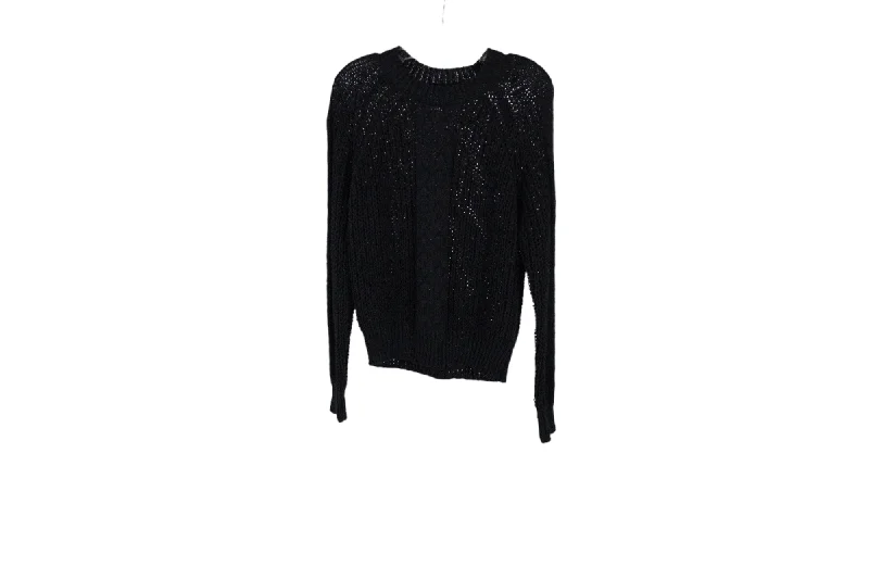 NEW Jun & Ivy Black Knit Sweater | M Hooded Caped Shawl Collar