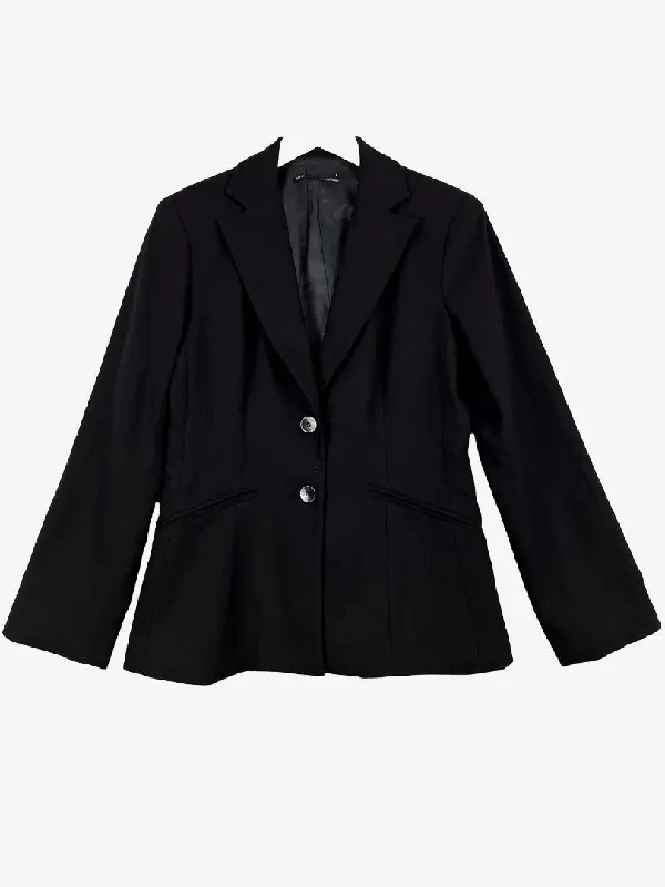 Events Olive Grey Vintage Wool Blazer Size 10 Linen Women's Suit