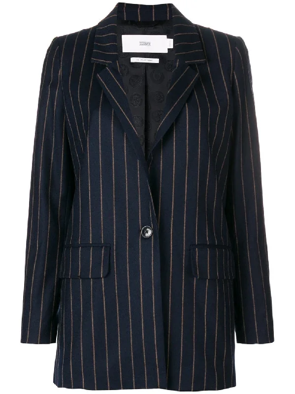 striped woven blazer Women's Handmade Blazer