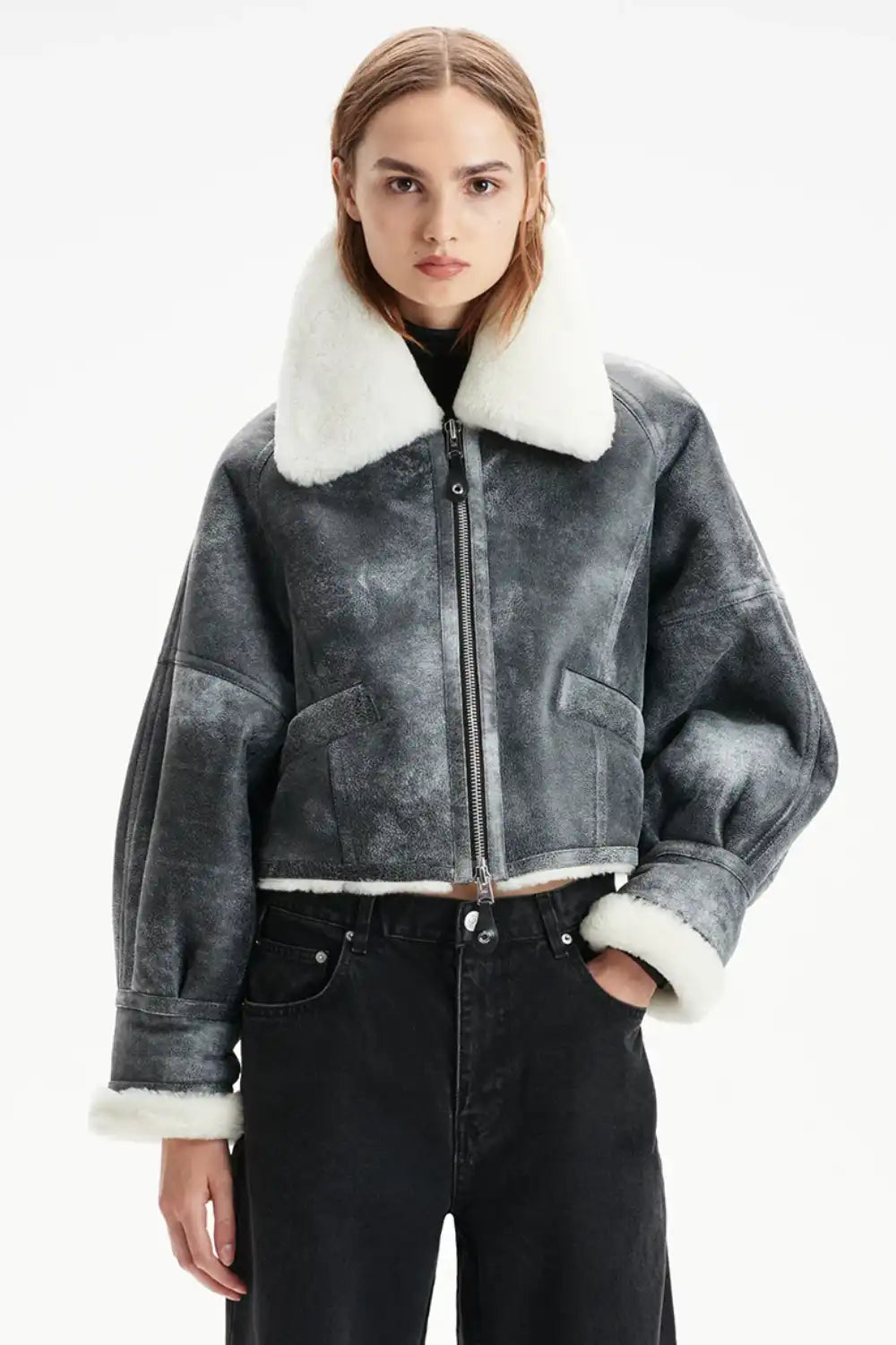 Ottilie Shearling Jacket Lace Jacket Ribbed Jacket Sequined Jacket