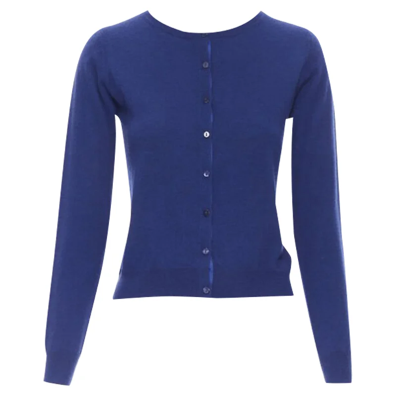 Joseph cashmere cobalt button cardigan sweater Machine Wash Dry Clean Hand Wash