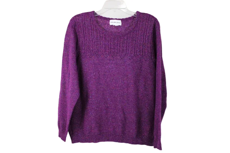 Alfred Dunner Sweater | XL Petite Seamless Knitted Crochet