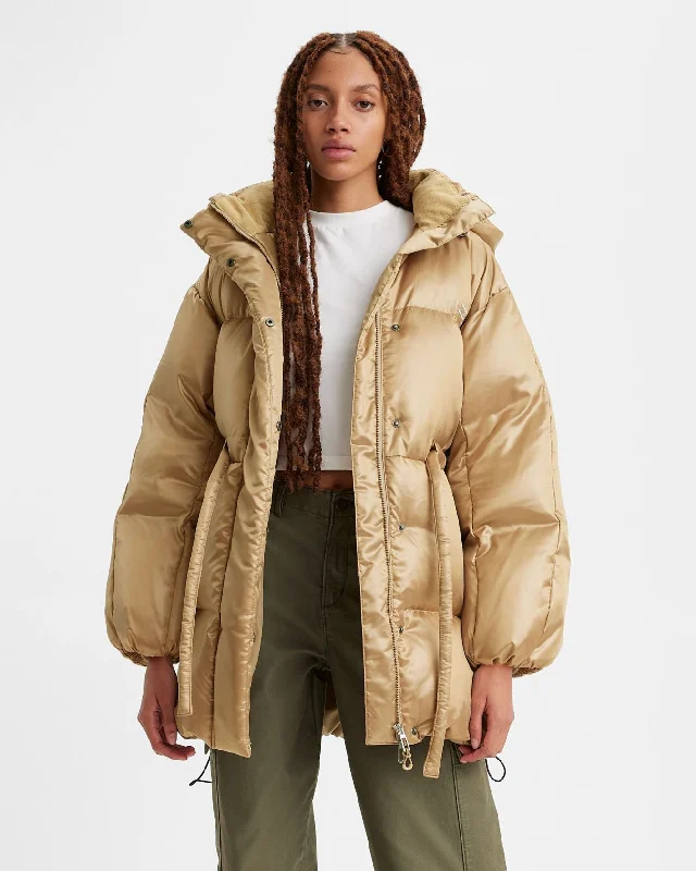 Levi's® Womens Pillow Bubble Mid Puffer Jacket - Travertine Denim Jacket Leather Jacket Suede Jacket Levi's® Womens Pillow Bubble Mid Puffer Jacket - Travertine Denim Jacket Leather Jacket Suede Jacket