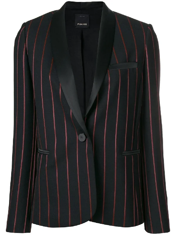 striped tuxedo blazer Women's Classic Blazer