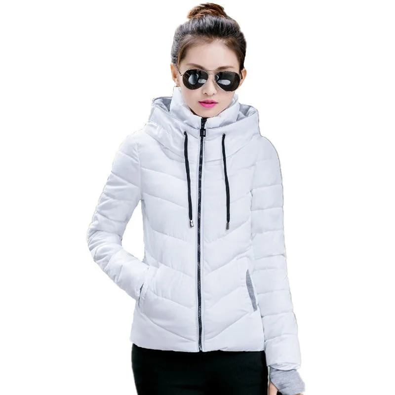 Short Parkas White