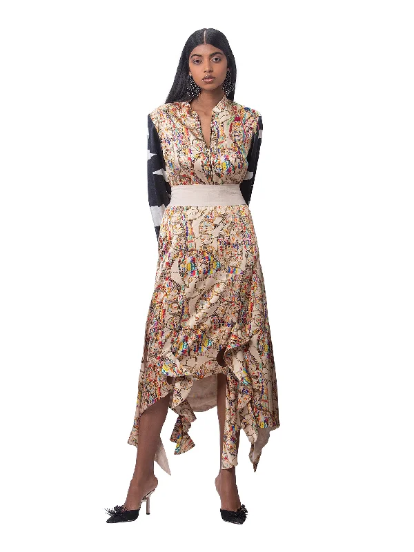 Bomber Jacket With Midi Cutout Skirt Anorak Shell Jacket Lightweight Jacket