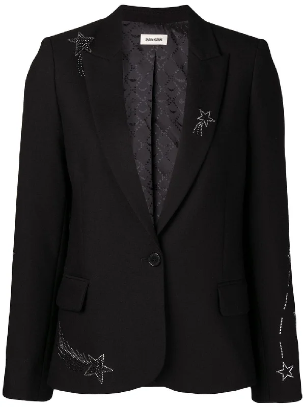 star embellished blazer Women's Vintage Suit