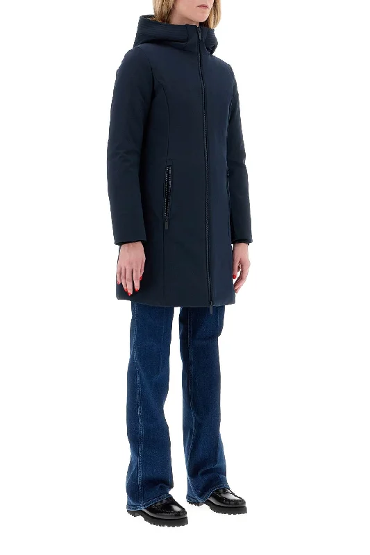 Woolrich Firth Hooded Softshell Down Parka Classic Quilted Parka Coat