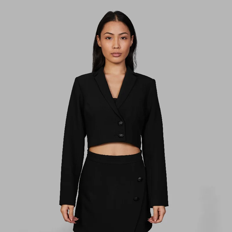 Blvck Cropped Blazer Women's Boutique Jacket