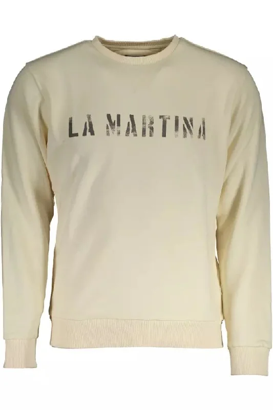 White Cotton Men Sweater Terry Terry Cloth Terry Knit