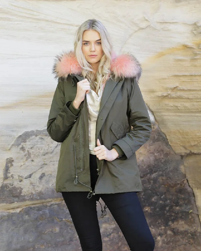 Parka Jacket Green Husky Softshell Outdoor Parka Jacket
