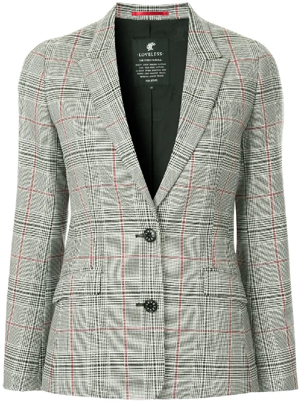 checked fitted blazer Women's Boutique Jacket
