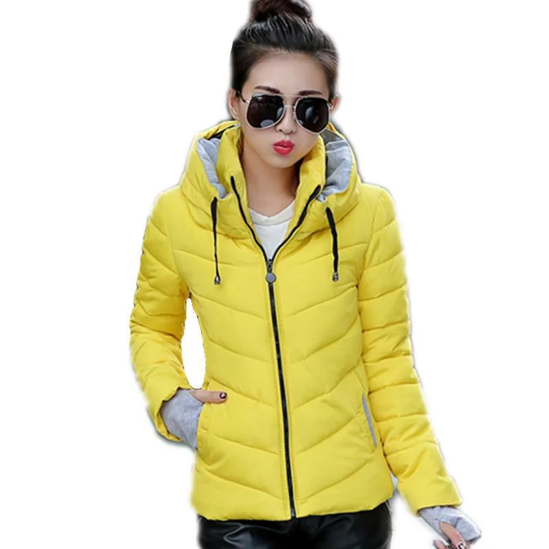Short Parkas Yellow