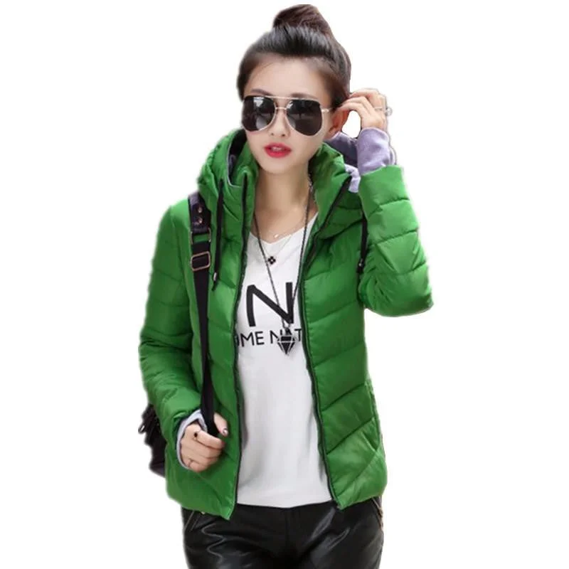 Short Parkas Green