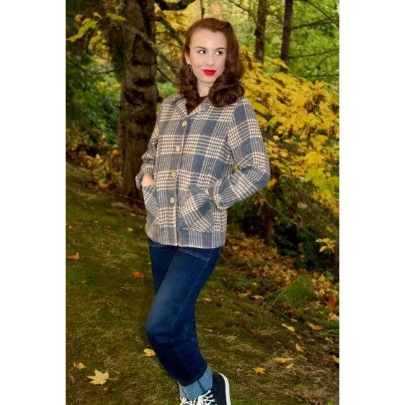 Star Struck Clothing Jacket in Blue and Tan Fleece Jacket Down Jacket Feather Jacket Star Struck Clothing Jacket in Blue and Tan Fleece Jacket Down Jacket Feather Jacket