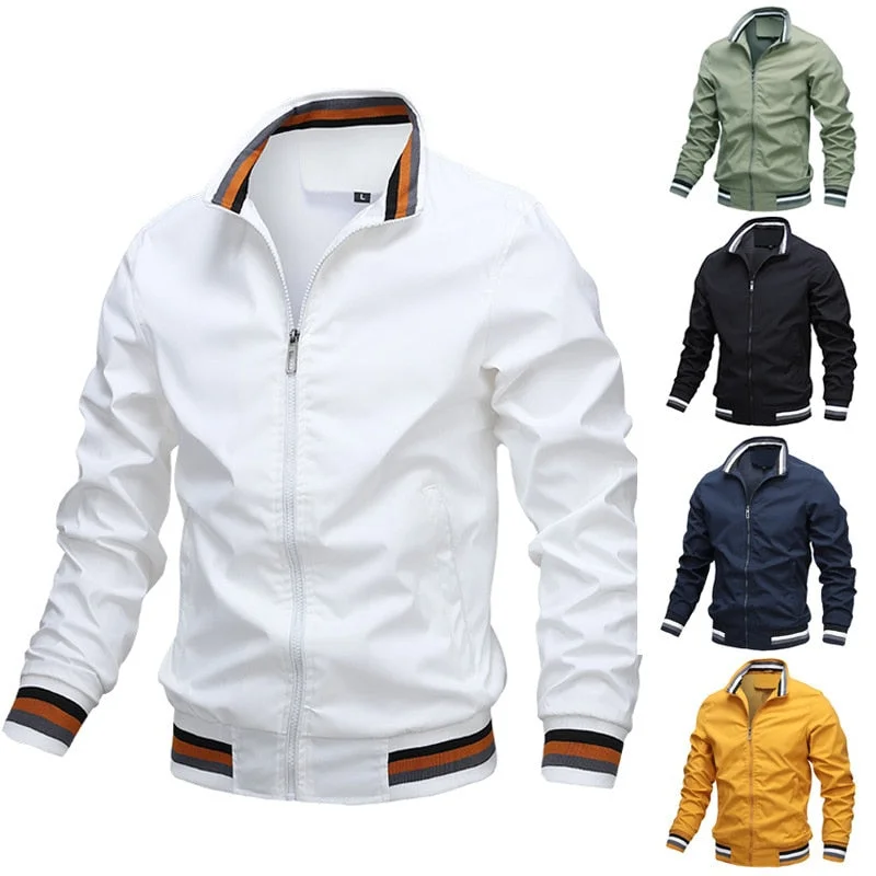 2022 Fashion Men’s Windbreaker Jackets Casual Jacket Men Outdoor Sports Coat Spring Autumn Army Cargo Bomber Jacket Men Clothing Elasticated Jacket Padded Jacket Insulated Jacket