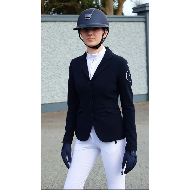 Vestrum Ladies Barcellona Competition Jacket Navy Boat Neck Shawl Collar Notched Collar