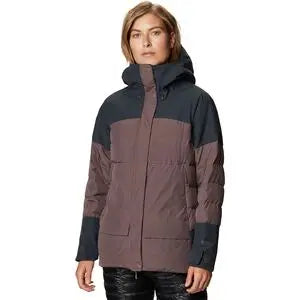 Mountain Hardwear White Peak/2 Down Parka Belted Stylish Parka Jacket