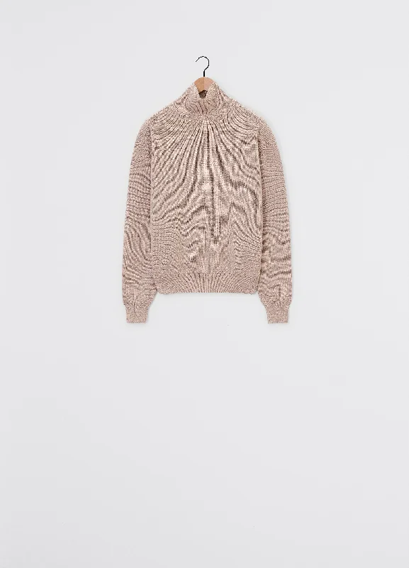 Lemaire Turtleneck Jumper (Latte Coffee) Neon Metallic Matte