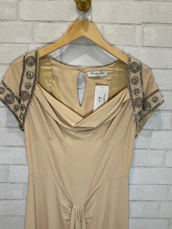 DIOR Vintage Cocktail Dress with rhinestone on shoulders / M