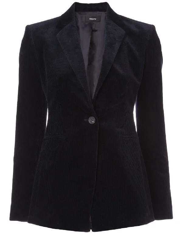 textured buttoned blazer Women's Patchwork Suit