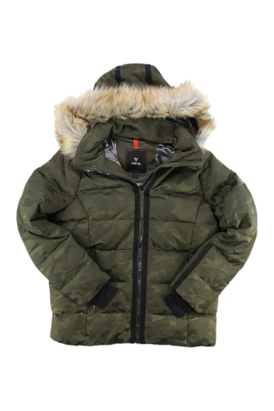 Fera Harper Faux Fur Parka Mid-Length Waterproof Parka