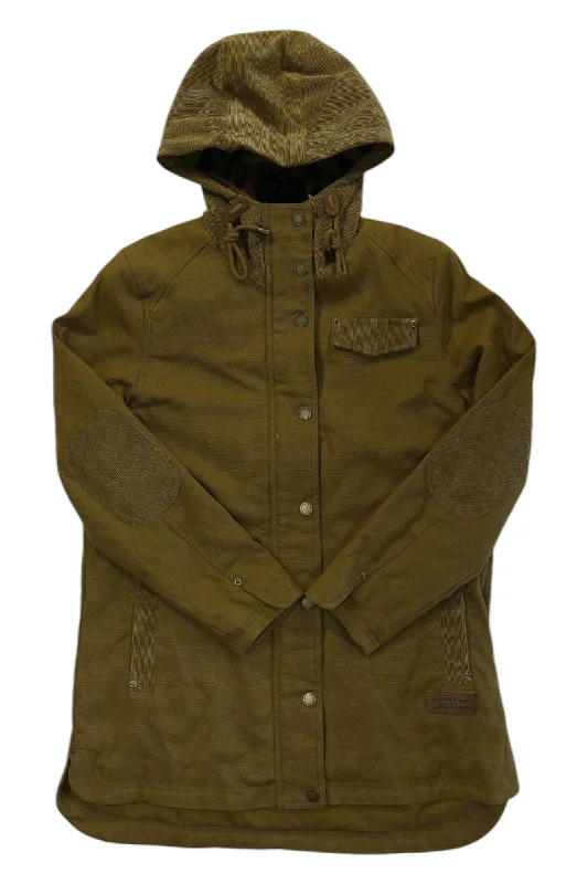 Pendleton Womens Marias Canvas Cord Trim Parka Lightweight Windproof Parka Coat