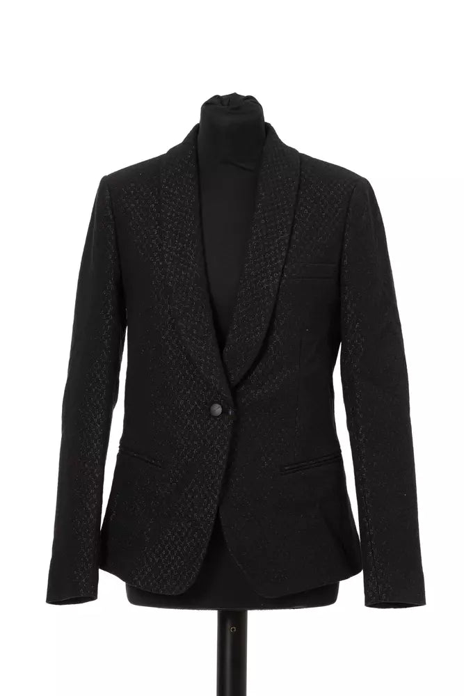 Jacob Cohen Black Cotton Women Women's Blazer Spring Women's Coat